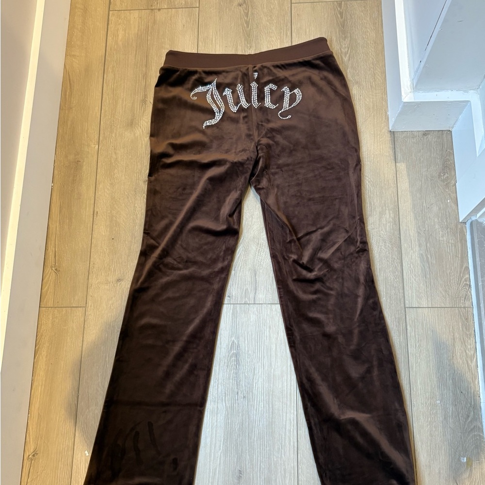 Juicy Couture Chocolate Velour Trousers